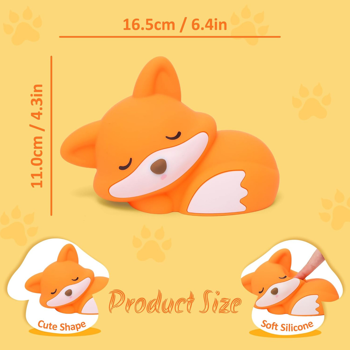 Sleeping Fox Night Light Type- - Baby Nursery Light Fixture ulasan dan harga