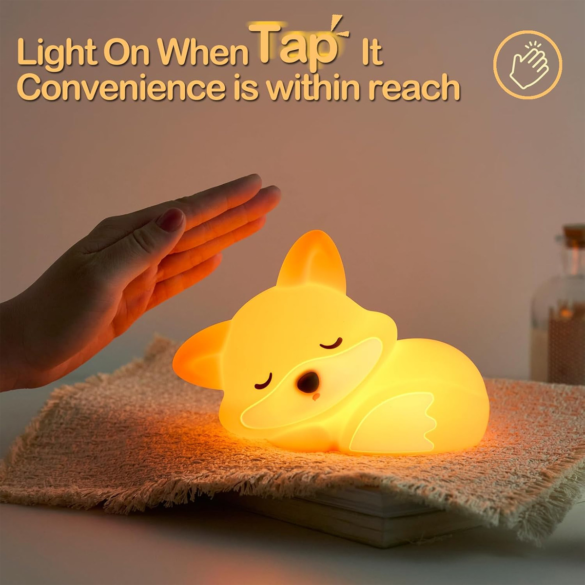 Sleeping Fox Night Light Type- - Baby Nursery Light Fixture ulasan dan harga