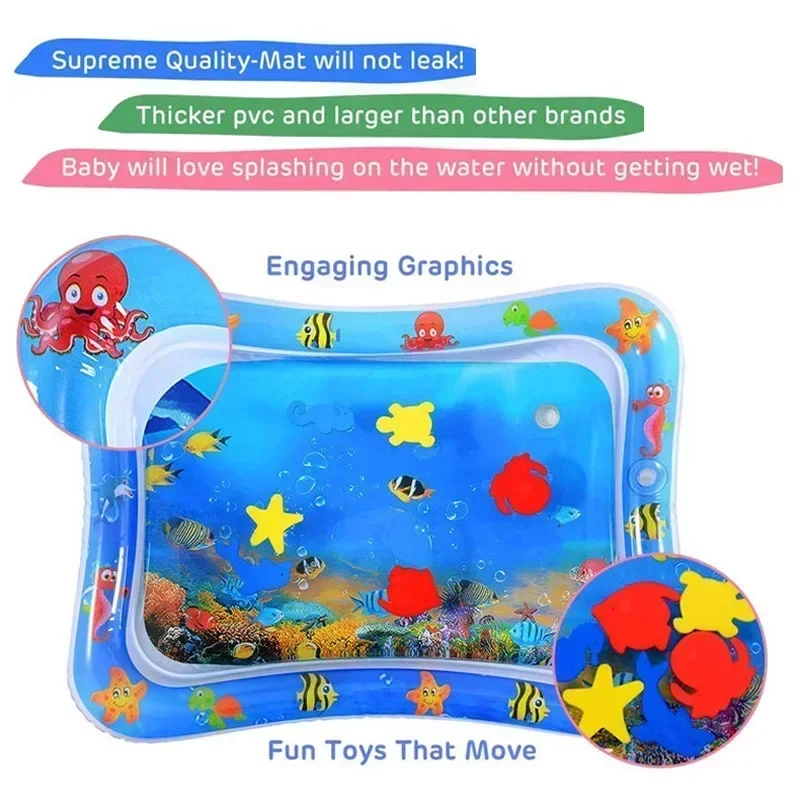 Baby Water Play Mat PVC Inflat - Baby Nursery Pillow ulasan dan harga