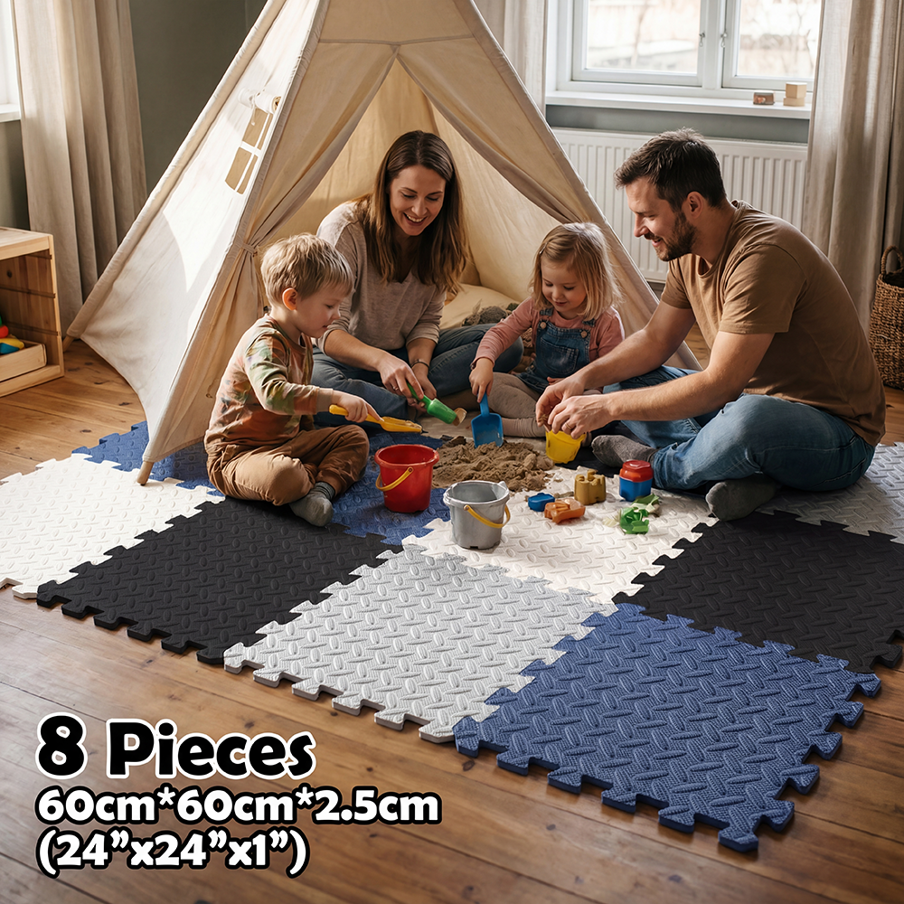 8Pcs Thickness 2.5cm Baby Play - Baby Nursery Mat ulasan dan harga