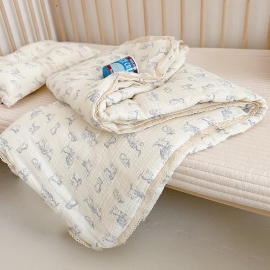 Baby Crib Quilt Cotton Muslin  - Baby Nursery Quilts ulasan dan harga