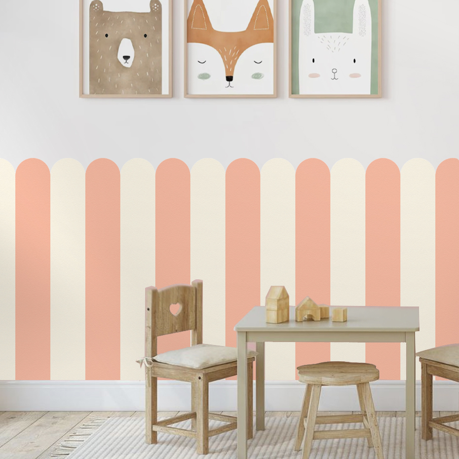 Multicolor Vertical Striped Ar - Baby Nursery Labels ulasan dan harga