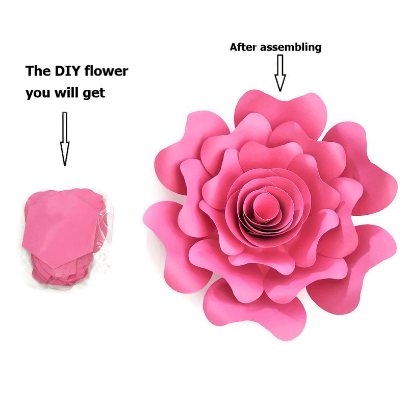 2018 DIY Paper Flowers 15CM Pa - Baby Nursery Videos ulasan dan harga