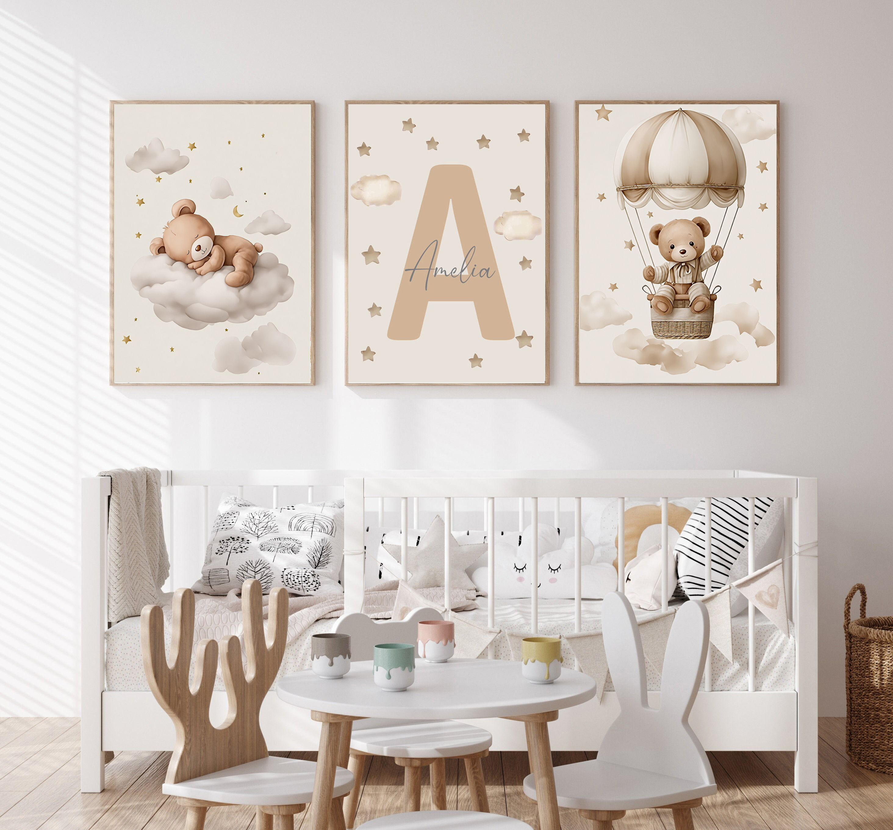 3pcs/set Bohemian Teddy Bear A - Baby Nursery Products ulasan dan harga