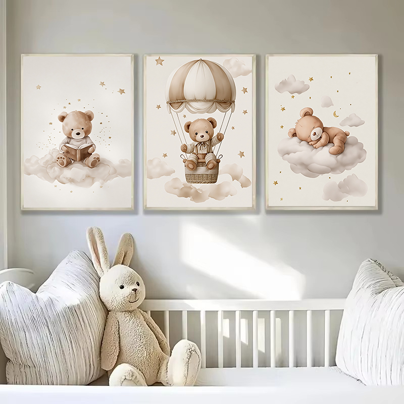3pcs/set Bohemian Teddy Bear A - Baby Nursery Products ulasan dan harga