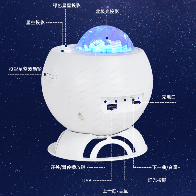 Aurora Starry Sky Projector Ni - Night Light Projector Stars ulasan dan harga